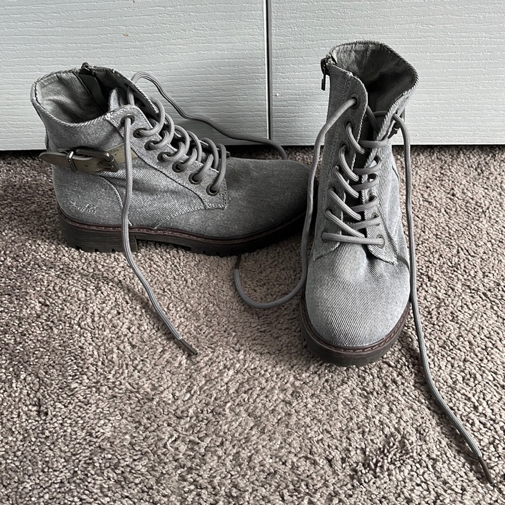 Blowfish grey boots.  Size 5 1/2